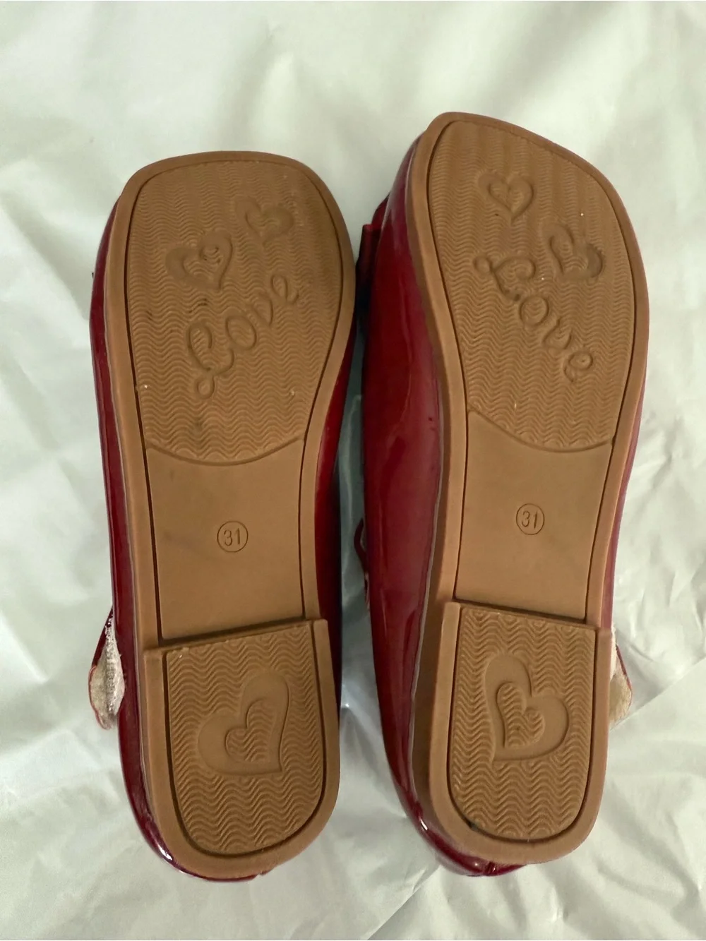 Girls' KIDS Red Mary Jane Flats with Bow